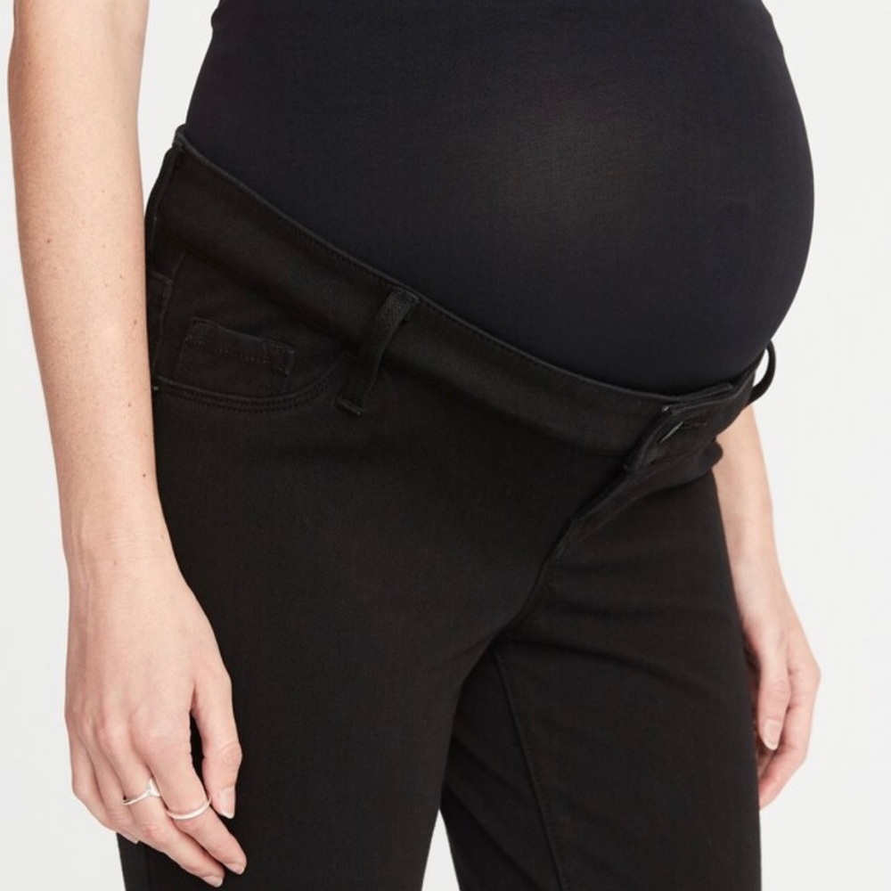 Black Skinny Maternity Jeans/Jegging
